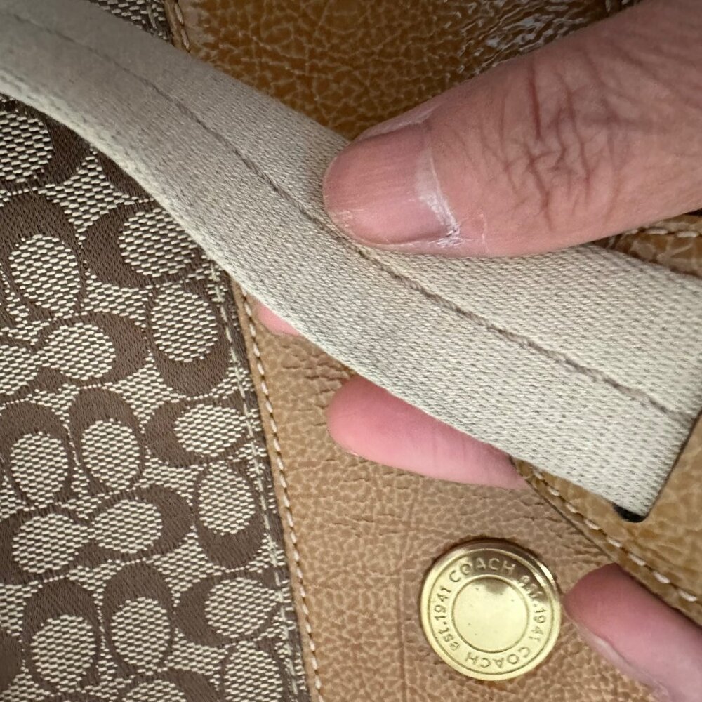 Coach Y2K Signature Canvas Crossbody Bag No K0726-41069 Minimalist Beige - Picture 9 of 9